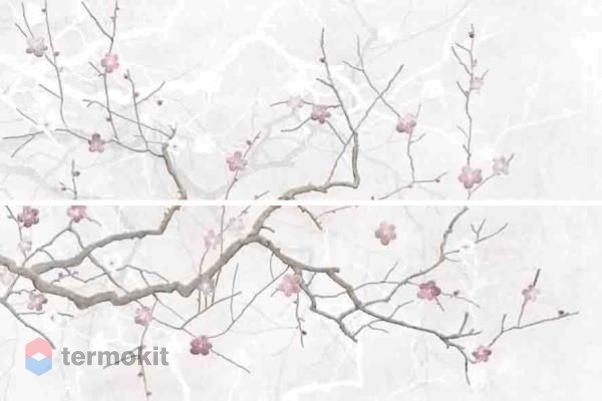 Керамическая плитка Cersanit Haiku Панно светло-серый (HI2U522DT) 50x75