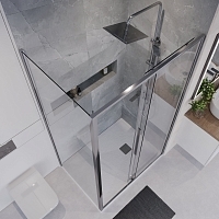 Душевой уголок Niagara Nova 1950x1300x900 хром NG-64-13A-A90-34