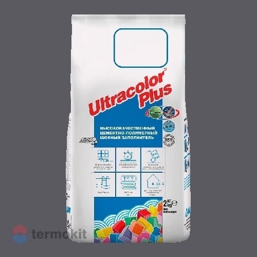 Затирка Mapei Ultracolor Plus №119 (Серый Лондон) 2 кг