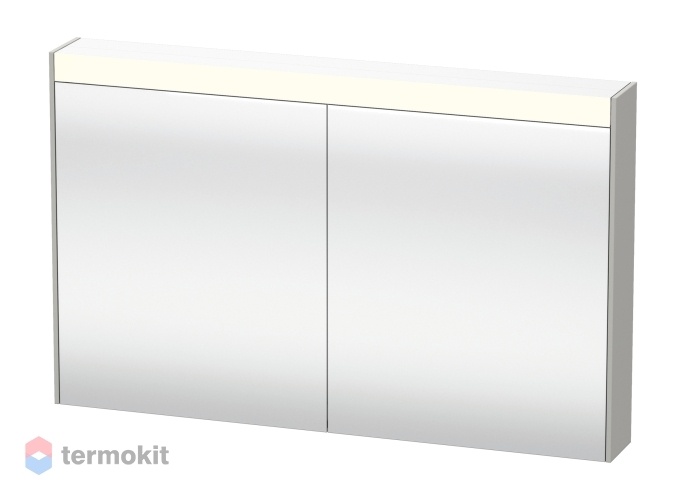 Зеркальный шкаф Duravit Brioso 122 с подсветкой бетонно-серый BR710400707