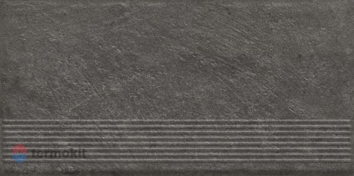 Ступень Paradyz Carrizo Basalt Stopnica Prosta Struktura Mat 30x60
