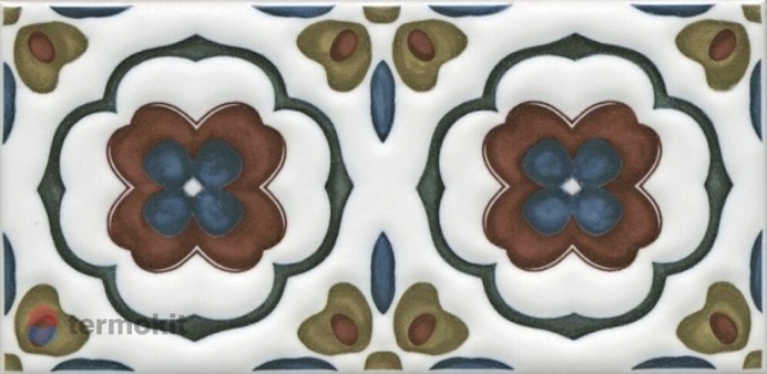 Керамическая плитка Kerama Marazzi Клемансо STG/B617/16000 декор орнамент 7,4x15