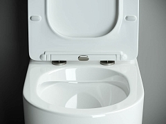 Унитаз напольный Ceramicanova Metropol Rimless с бачком и сиденьем микролифт CN4001+CN4001-T