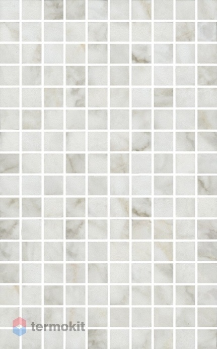 Керамическая плитка Kerama Marazzi Кантата MM6432 декор мозаичный белый глянцевый 25x40
