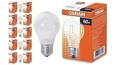 Лампа накаливания Osram CLAS A матовая 60W E27, 10 шт.