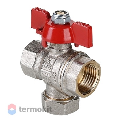 Кран шаровой ENOLGAS с фильтром ВВ 3/4" (бабочка)