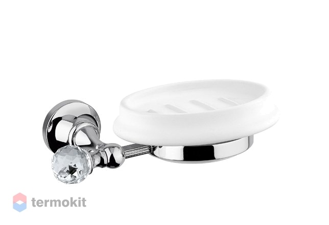 Мыльница Cezares OLIMP хром/Swarovski OLIMP-SOD-01-Sw