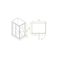 Душевой уголок RGW Classic CL-046B 120x90x185 черный матовый 350904629-14