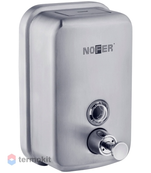 Дозатор для мыла NOFER хром матовый 03001.06.S