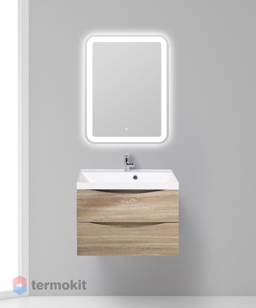 Тумба под раковину BelBagno Marino 700 подвесная rovere bianco MARINO-700-2C-SO-WO-P