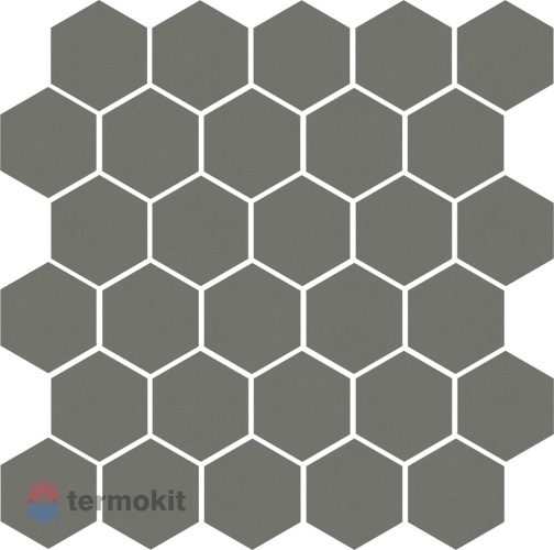 Керамическая плитка Kerama Marazzi Агуста 63003 серый натуральный (полотно из 30 частей) 29,7х29,8
