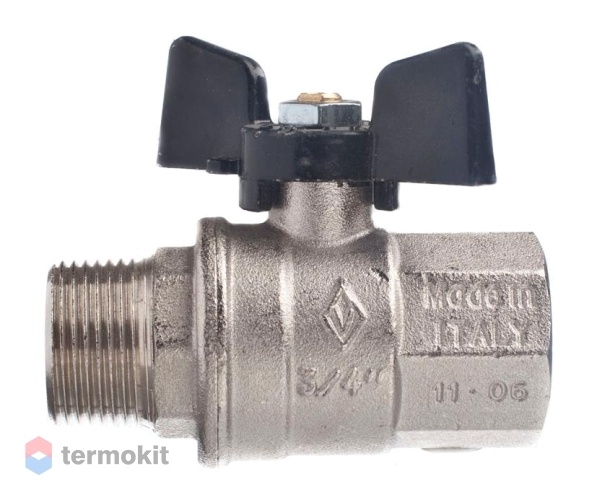 Кран шаровой Bugatti 3/4" HB (бабочка) серия Oregon 03070065