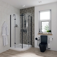 Душевой уголок Niagara Nova 1900x1000x1000 черный NG- 6816-08 BLACK