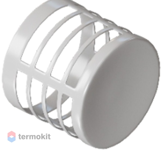 Rommer Наконечник белый D80 (алюминий)