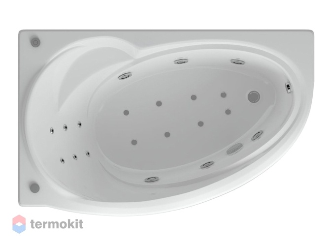 Акриловая ванна Акватек Бетта 1700х970 с фротальной панелью левая BET170-0000010