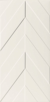 Керамическая плитка Marca Corona 4D Chevron White Matt Rett 40х80