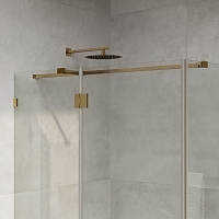 Душевой уголок Wasserkraft Ems 76H 2000x1200x1000 золото 76H10