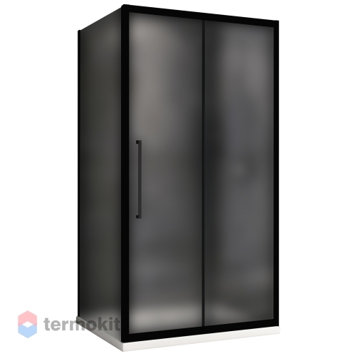 Душевой уголок ABBER Schwarzer Diamant 1950x1600x1000 черный матовый AG30160BMH-S100BM