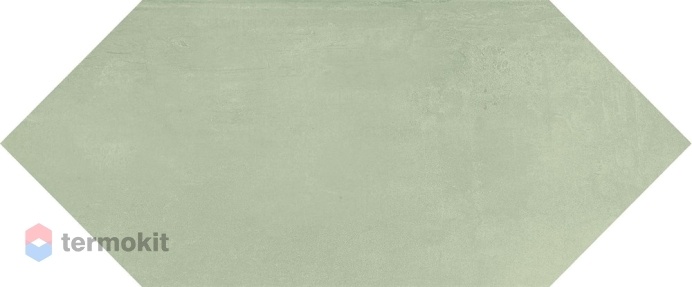 Керамическая плитка Kerama Marazzi Фурнаш 35026 грань зеленый светлый глянцевый 14х34