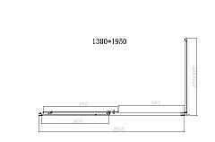 Душевой уголок Vincea Slim-N 2000x1300x900 черный VSR-4SN9013CLB