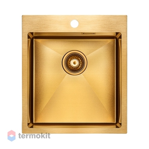 Мойка для кухни Paulmark Neckar брашированное золото PM804551-BG