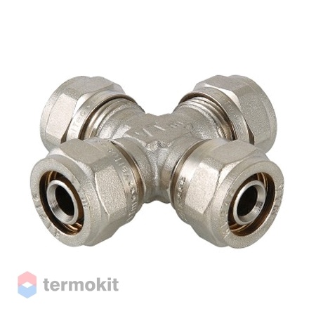 Фитинг обжимной крестовина Valtec 20 x 16 x 20 x 16