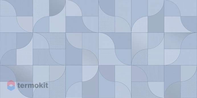 Керамическая плитка Керлайф Colores Geometrico Celeste декор 31,5x63