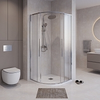 Душевой уголок Niagara Nova 1950x900x900 (шиншилла) хром NG-3626-34