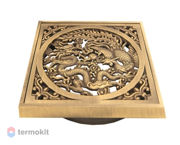 Насадка с рамкой и дизайн-решеткой "Дракон" Bronze de Luxe Viega 21986