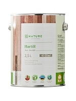 GNature 245, Hartöl Натуральная краска для внутренних работ, на основе природных масел, смол и воска, для всех типов деревянных поверхностей 2,5 л