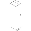 Шкаф-колонна Ravak Formy 46 подвесной орех X000001262