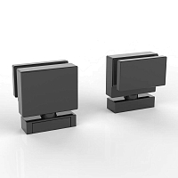 Душевой уголок Black&White Stellar Wind 1950x900x900 (прозрачное стекло) черный матовый S877-900x900