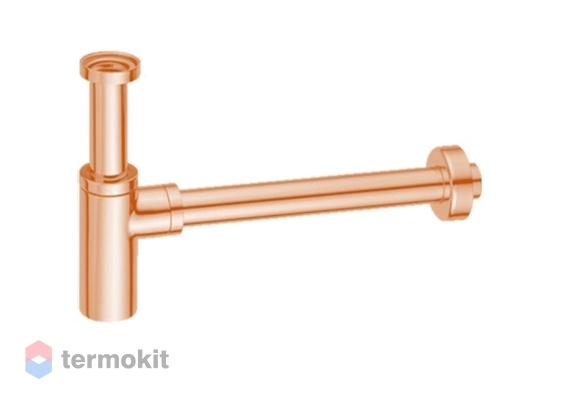 Сифон круглый с подключением 1' 1/4 Paffoni розовое золото ZACC240ROSE