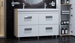Тумба под раковину Velvex Orlando 120 белый напольный tnORL.120-211