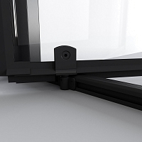 Душевой уголок Niagara Nova 1950x1200x800 черный матовый NG-85-12AB-A80B-34