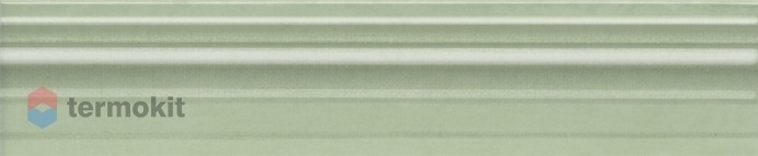 Керамическая плитка Kerama Marazzi Левада BLE018 Бордюр Багет зеленый светлый глянцевый 5,5х25