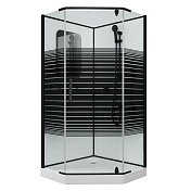 Душевая кабина Grossman Classic 2050x1000x1000 (узорчатое стекло) черный GR270D