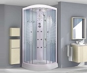 Душевая кабина Niagara Ultra 100x100 (стекло с рисунком) белый NG-302-01N Мозаик