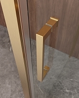 Душевой уголок Cezares Molveno 1950x1200x900 брашированное золото MOLVENO-AH-12-120/90-C-BORO-IV