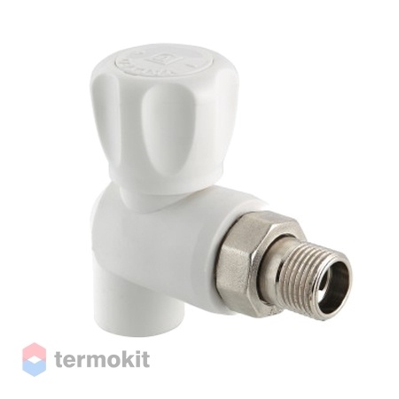 Valtec Кран шаровой радиаторный полипропиленовый угловой 20 х 1/2"