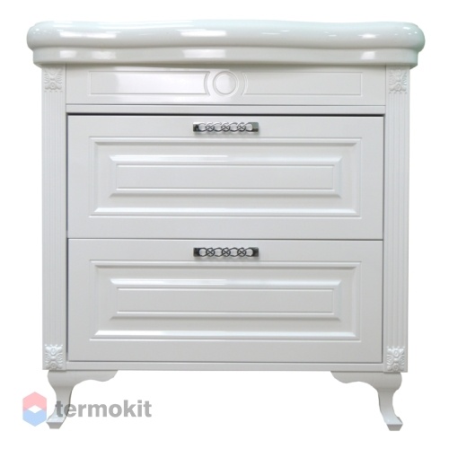 Тумба с раковиной Azario MAGNOLIA 90 напольная белый глянец CS00069948
