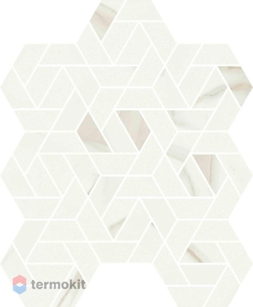 Керамическая плитка Италон Метрополис 620110000152 Калакатта Голд Айкон мозаика 28,6х34,7