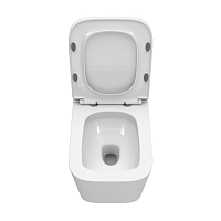 Унитаз подвесной BelBagno DUE-TOR безободковый, с системой смыва "Торнадо", с сиденьем soft close BB5171CH-TOR/SC