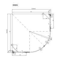 Душевой уголок Ravak Smartline SMSKK4 1900x900x900 хром 3S277A00Y1
