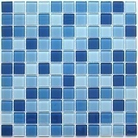 Стеклянная Мозаика Bonaparte Navy Blue (4x25x25) 30x30