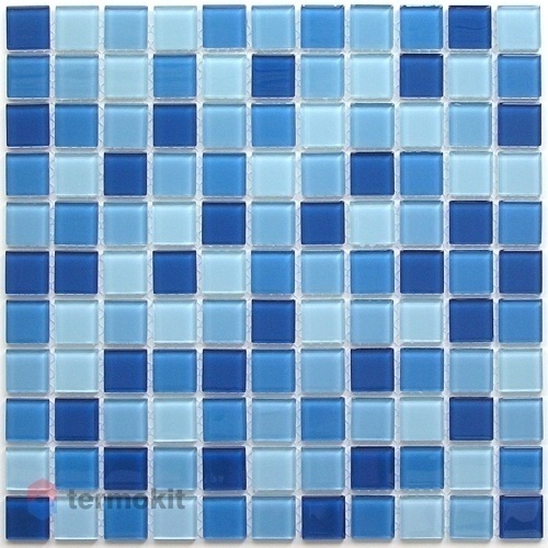 Стеклянная Мозаика Bonaparte Navy Blue (4x25x25) 30x30