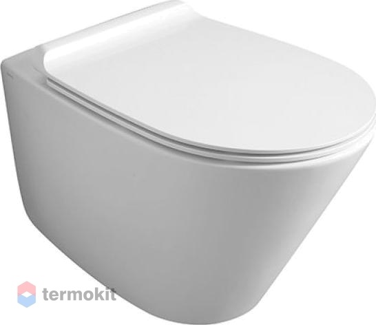 Унитаз подвесной Simas Gambassi с сиденьем микролифт GA18bi+GA004bi/cr