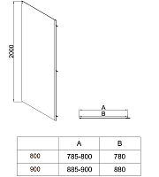 Душевой уголок Vincea Soft 2 2000x1400x800 черный VSR-3SO28014CLB