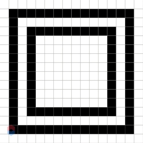 Керамическая плитка Dune Black & White 187778 Grid 20x20