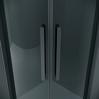 Душевой уголок Grossman Classic 1950x1000x1000 (тонированное стекло) черный матовый 301.K33.04.1010.21.10